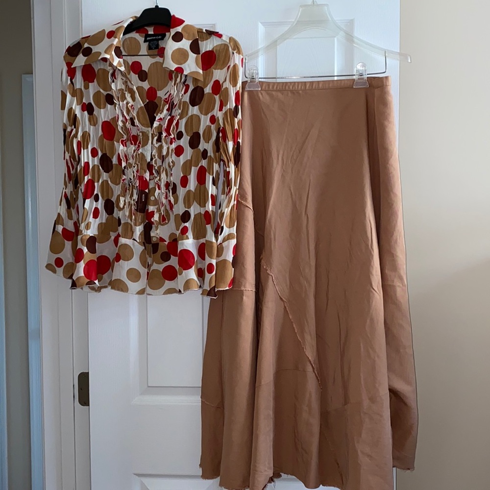 Size 16 blouse and skirt